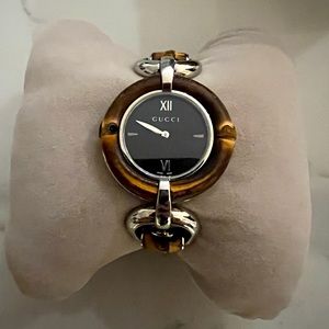 Gucci Stainless Steel Bamboo 36 MM Watch w/ Box
